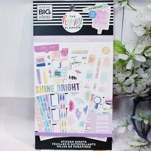 Watercolor Goals Sticker Book The Happy Planner